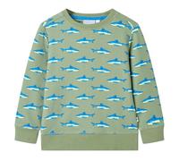 vidaXL Sudadera Infantil de Manga Larga Jersey Ropa de Niños Tiburón Caqui Claro 128