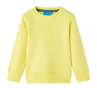 vidaXL Sudadera Infantil Jersey Ropa Manga Larga Cuello Redondo Amarillo Claro 92