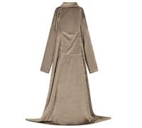 vidaXL Sudadera Manta Camel Tamaño F Franela, Manta ponible cómoda, Sudadera Ligera, Envoltura de Franela Duradera, Ropa práctica para relajarte en casa
