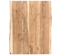 vidaXL Superficie de Mesa Restaurante Comedor Salón Sala de Estar Oficina Mueble Encimera Tablero 80x(50-60) x3,8 cm Madera Maciza Acacia