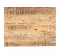 vidaXL Superficie de Mesa Tablero Restaurante Comedor Salón Sala de Estar Oficina Mueble Encimera 25-27 mm 80x60 cm Madera Maciza de Mango