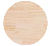 vidaXL Tablero de mesa Repuesto redondo Madera maciza de pino Ø60x2,5 cm Sin montaje