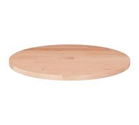 vidaXL Superficie de Mesa Redonda Comedor Mueble Escritorio Salón Tablero Auxiliar Consola Estante Hogar Decoración Madera de Roble sin Tratar
