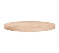 vidaXL Superficie de Mesa Redonda Restaurantes Cafeterías Hoteles Tablero Sala Estar Salón Comedor Cocina Madera de Roble Sin Tratar Ø60x4 cm