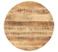 vidaXL Superficie de Mesa Redonda Tablero Comedor Repuesto Salón Sala de Estar Oficina Mueble Encimera 15-16 mm 80cm Madera Maciza de Mango