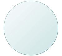 vidaXL Superficie de Mesa Redonda Trasnparente Cristal Templado 500 mm Tablero