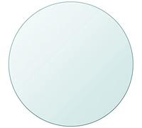 vidaXL Superficie de Mesa Redonda Trasnparente Cristal Templado 900mm Tablero