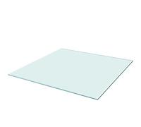 vidaXL Superficie para Mesa Cuadrada de Cristal Templado 800x800 mm Tablero
