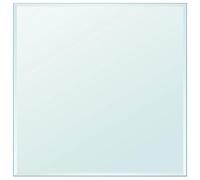 vidaXL Superficie Tablero para Mesa de Cristal Templado Cuadrado 700x700 mm
