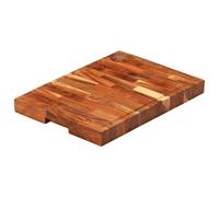 vidaXL Tabla de cortar madera maciza de acacia 42x30x4 cm, tabla de cortar de madera, tabla de corte, tabla para servir, tabla de corte de madera