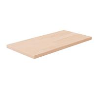 vidaXL Tabla de Estantería Almacenamiento Organizador Exhibición Salón Sala de Estar Cocina Baño Dormitorio Madera Maciza Roble sin Tratar