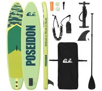 vidaXL Tabla de Paddle Inflable Poseidon 305 x 76 x 15 cm Verde para