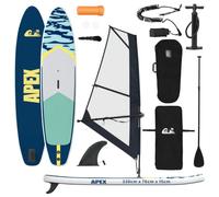 vidaXL Tabla Sup Inflable con Vela Apex 330 x 76 x 15 cm Azul para