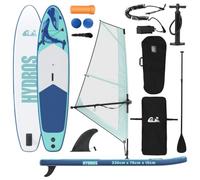 vidaXL Tabla Sup Inflable con Vela HYDROS 330 x 76 x 15 cm Tuquesa
