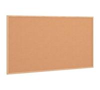 vidaXL Tabla de corcho con marco de madera maciza de pino de 100 x 55 cm, tablero de corcho, tablón de alfiler, tablón de anuncios de oficina, gran tablón de anuncios
