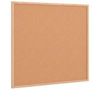 vidaXL Tabla de corcho con marco de madera maciza de pino, 60 x 55 cm, tablero de corcho, tablón de anuncios de alfiler, tablón de anuncios de oficina, gran tablón de anuncios