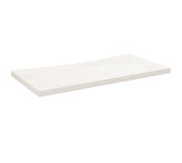 vidaXL Tablero de Escritorio Madera Maciza de Pino Blanco 80x40x2,5 cm