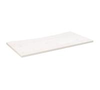 vidaXL Tablero de Escritorio Madera Maciza Pino Blanco 100x50x2,5 cm
