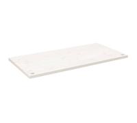 vidaXL Tablero de Escritorio Madera Maciza Pino Blanco 100x60x2,5 cm