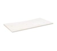 vidaXL Tablero de Escritorio Madera Maciza Pino Blanco 110x55x2,5 cm