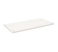 vidaXL Tablero de Escritorio Madera Maciza Pino Blanco 110x55x2,5 cm, Superficie de Escritorio de Madera, Tablero de Mesa, Tablero de Escritorio de Oficina