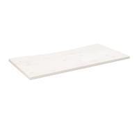 vidaXL Tablero de Escritorio Madera Maciza Pino Blanco 110x60x2,5 cm, Superficie de Escritorio, Tablero de Mesa, Tablero de Mesa de Escritorio