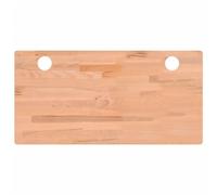 vidaXL Tablero de Escritorio, Superficie de Mesa, Tablero de Mesa de Comedor Trabajo, Tablero para Oficina, Madera Maciza de Haya 100X50X2,5 cm