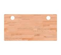 vidaXL Tablero de Escritorio, Superficie de Mesa, Tablero de Mesa de Comedor Trabajo, Tablero para Oficina, Madera Maciza de Haya 110X55X1,5 cm