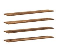 vidaXL Tablero de Estantería 4 pcs Marrón 100 x 20 x 1,5 cm, Tabla de estantería Resistente, diseño Rectangular, solución Moderna para Sala, Estudio y Almacenamiento