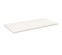 vidaXL Tablero de Mesa Rectangular Madera de Pino Blanco 100x50x2,5 cm
