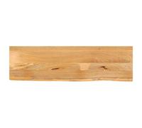 vidaXL Tablero de Mesa Borde Natural Madera Maciza Mango - Superficie de Mesa para Reemplazo 100x40x2,5 cm