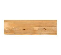 vidaXL Tablero de Mesa Borde Natural Madera Maciza Mango 100x40x3,8 cm, Superficie de Mesa, Tablero de Mesa de Madera, Tablero de reemplazo