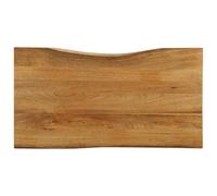 vidaXL Tablero de Mesa Borde Natural Madera Maciza Mango 100x60x2,5 cm