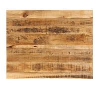vidaXL Tablero de Mesa Borde Natural Madera Maciza Mango 100x80x2,5 cm, Superficie de Mesa, Tablero de Mesa de Madera, Tablero de reemplazo