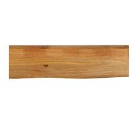 vidaXL Tablero de Mesa Borde Natural Madera Maciza Mango 110x40x2,5 cm