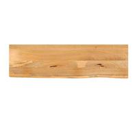 vidaXL Tablero de Mesa Borde Natural Madera Maciza Mango 110x40x2,5 cm, Superficie de Mesa, Tablero de Mesa de Madera, Tablero de reemplazo
