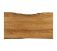 vidaXL Tablero de Mesa Borde Natural Madera Maciza Mango 120x60x3,8 cm