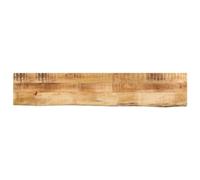 vidaXL Tablero de Mesa Borde Natural Madera Maciza Mango 140x40x3,8 cm, Superficie de Mesa, Tablero de Mesa de Madera, Tablero de reemplazo