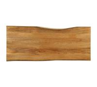 vidaXL Tablero de Mesa Borde Natural Madera Maciza Mango 140x60x3,8 cm