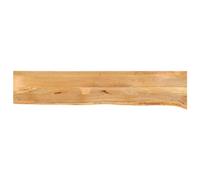 vidaXL Tablero de Mesa Borde Natural Madera Maciza Mango 160x30x3,8 cm, Superficie de Mesa, Tablero de Mesa de Madera, Tablero de reemplazo