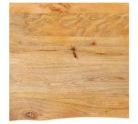 vidaXL Tablero de Mesa Borde Natural Madera Maciza Mango 40x40x2,5 cm, Superficie de Mesa, Tablero de Mesa de Madera, Tablero de reemplazo