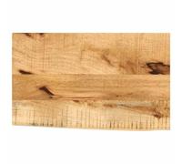 vidaXL Tablero de Mesa Borde Natural Madera Maciza Mango 50x40x3,8 cm, Superficie de Mesa, Tablero de Mesa de Madera, Tablero de reemplazo