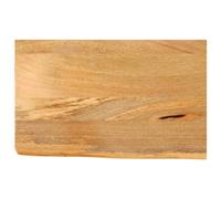 vidaXL Tablero de Mesa Borde Natural Madera Maciza Mango 60x40x2,5 cm, Superficie de Mesa, Tablero de Mesa de Madera, Tablero de reemplazo