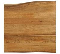vidaXL Tablero de Mesa Borde Natural Madera Maciza Mango 60x60x3,8 cm