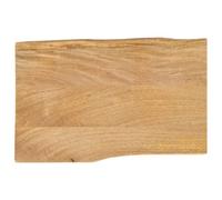 vidaXL Tablero de Mesa Borde Natural Madera Maciza Mango 70x40x2,5 cm, Superficie de Mesa, Tablero de Mesa de Madera, Tablero de reemplazo