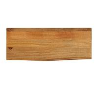 vidaXL Tablero de Mesa Borde Natural Madera Maciza Mango 80x20x2,5 cm