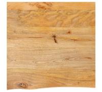 vidaXL Tablero de Mesa Borde Natural Madera Maciza Mango 80x80x2,5 cm, Superficie de Reemplazo