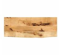 vidaXL Tablero de Mesa Borde Natural Madera Maciza Mango 90x30x2,5 cm, Superficie de Mesa, Tablero de Mesa de Madera, Tablero de reemplazo