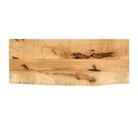 vidaXL Tablero de Mesa Borde Natural Madera Maciza Mango 90x40x2,5 cm, Superficie de Mesa, Tablero de Mesa de Madera, Tablero de reemplazo