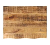 vidaXL Tablero de Mesa Borde Natural Madera Maciza Mango 90x60x2,5 cm, Superficie de Mesa, Tablero de Mesa de Madera, Tablero de reemplazo
